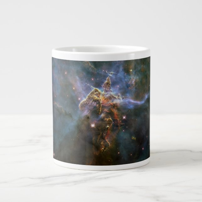 Mystic Mountain in Carina Nebula Hubble Space Large Coffee Mug (Front)