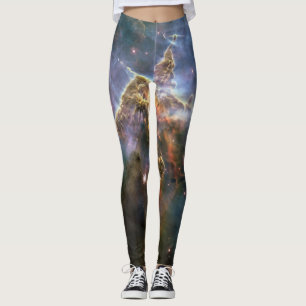 Mystic Mountain in Carina Nebula Hubble Space Leggings