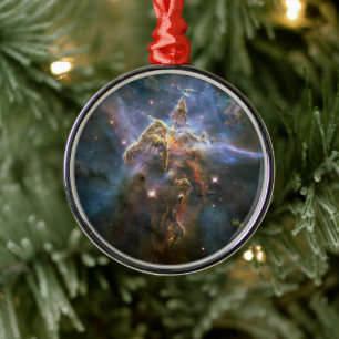 Mystic Mountain in Carina Nebula Hubble Space Metal Ornament