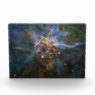 Mystic Mountain in Carina Nebula Hubble Space Photo Block