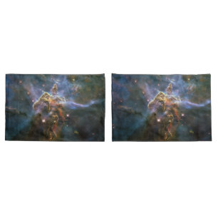 Mystic Mountain in Carina Nebula Hubble Space Pillowcase