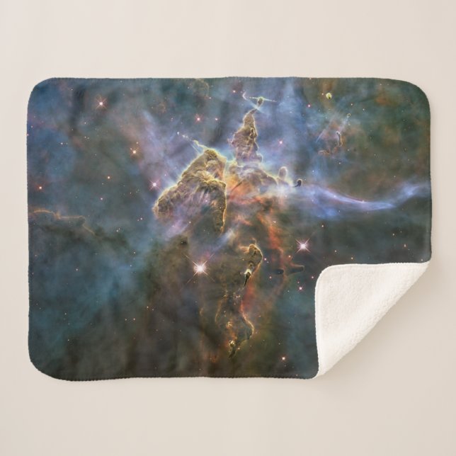 Mystic Mountain in Carina Nebula Hubble Space Sherpa Blanket (Front (Horizontal))