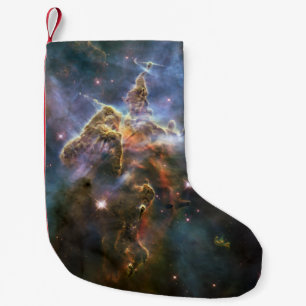 Mystic Mountain in Carina Nebula Hubble Space Small Christmas Stocking