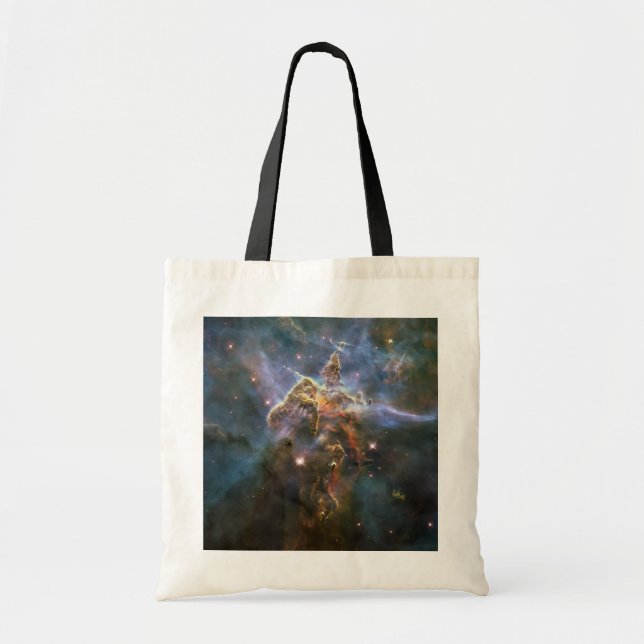 Mystic Mountain in Carina Nebula Hubble Space Tote Bag (Front)