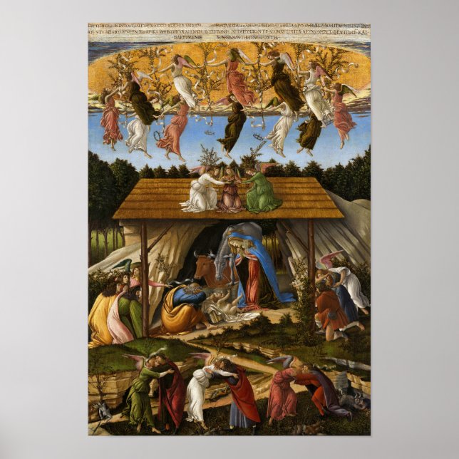 Mystic Nativity, 1500 by Sandro Botticelli Poster (Front)