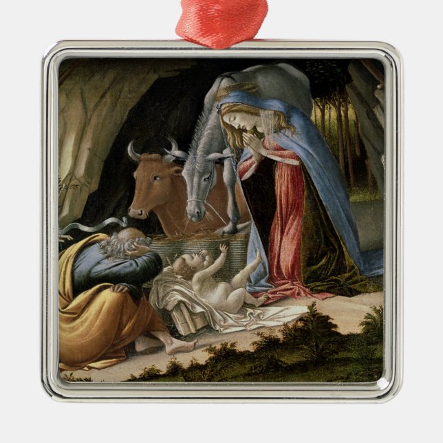 Mystic Nativity, 1500 Metal Ornament (Front)
