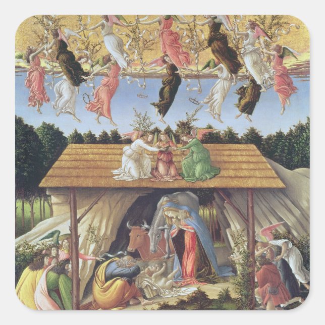 Mystic Nativity, 1500 Square Sticker (Front)