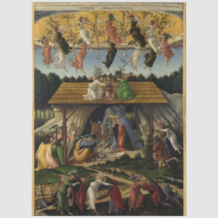 MYSTIC NATIVITY by Sandro Botticelli ,Christmas Tissue Paper
