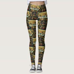 Mystic Nativity by Sandro Botticelli Leggings