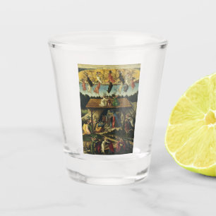Mystic Nativity by Sandro Botticelli Shot Glass