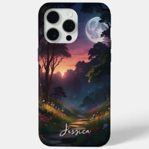 Mystic Nature Personalise Name iPhone 15 Pro Max Case