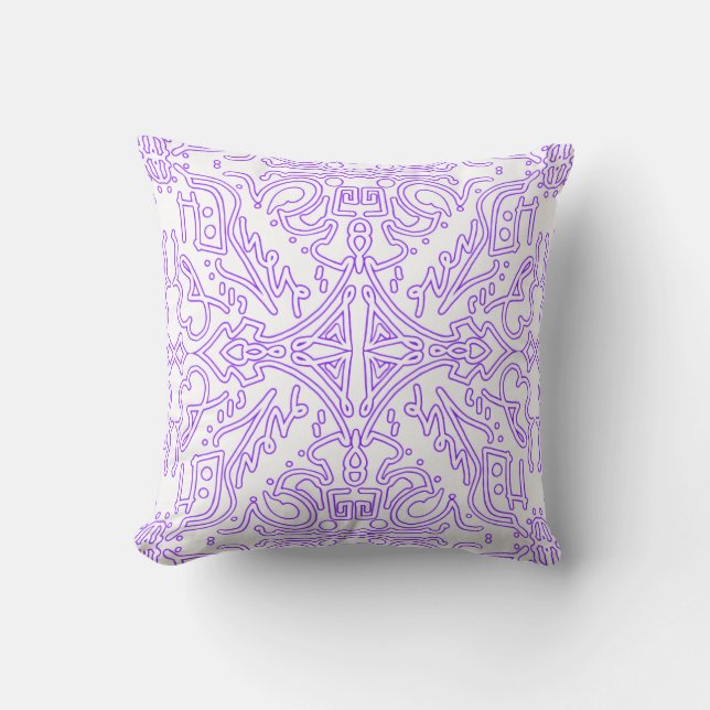 Mystic Nebula Lilac Cushion (Front)