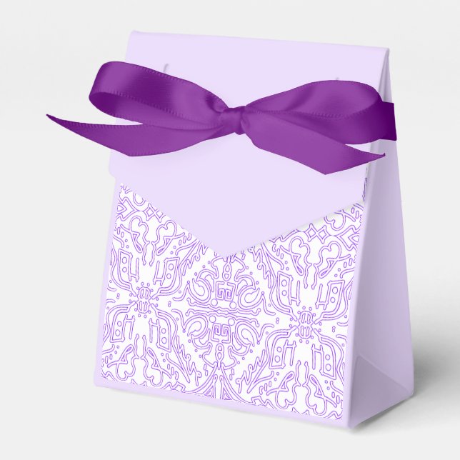 Mystic Nebula Lilac Favour Box (Front Side)