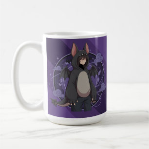 Mystic Night Bat Character Art Coffee Mug