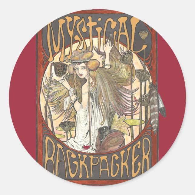 Mystic of Mystical Backpackers Stickers (Front)