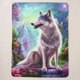 Mystic of the Wild Sherpa Blanket