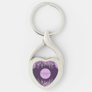 Mystic Orchards: Purple Botanical Bliss Keychain