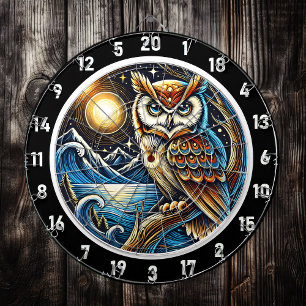 Mystic Owl Starlit Dartboard Design