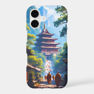 Mystic Pagoda Path at Sunrise