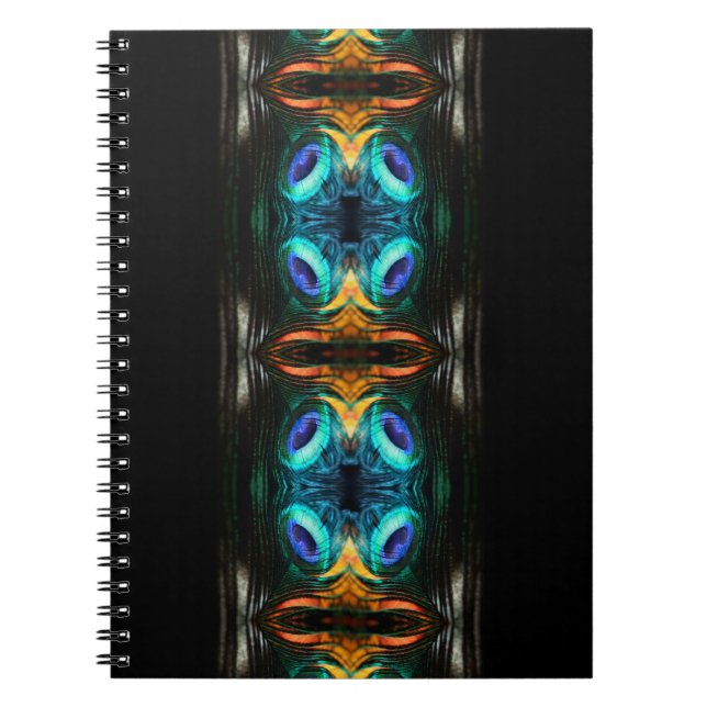 Mystic Peacock Mirage Notebook (Front)