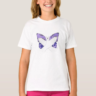 Mystic Purple Butterfly In ASL T-Shirt