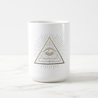 Mystic Pyramid — Eye of Providence Emblem Coffee Mug
