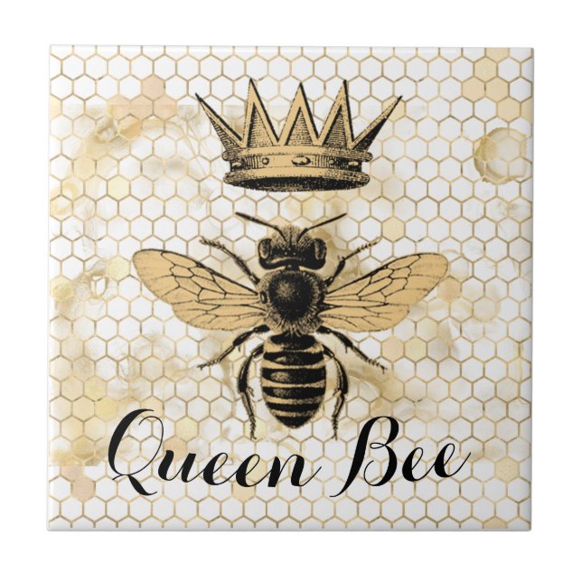 Mystic Queen Bee Ceramic Tile (Front)
