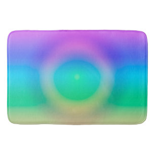 Mystic Rainbow Eye Ombre Bath Mat
