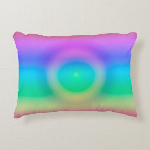 Mystic Rainbow Eye Ombre  Decorative Cushion