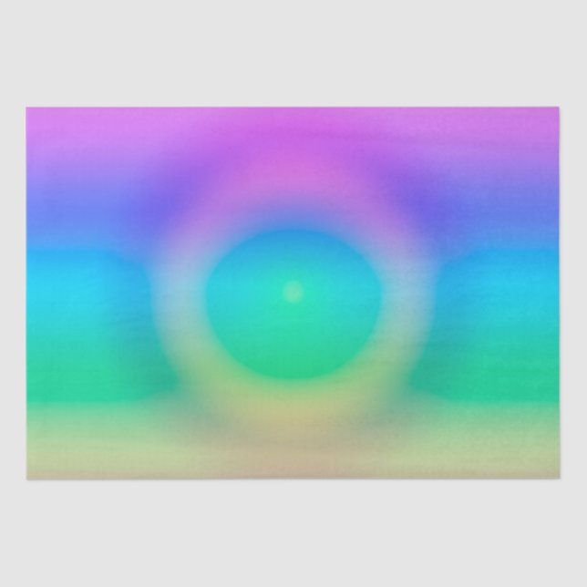 Mystic Rainbow Eye Ombre  Tissue Paper (Front)