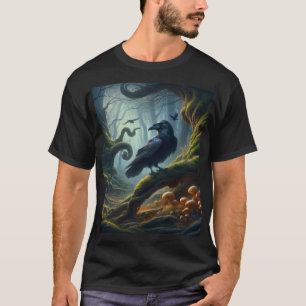 Mystic Raven Forest Hues T-Shirt
