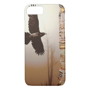Mystic Raven & Haida Totem-Pole Crow-lover Art iPhone 8/7 Case