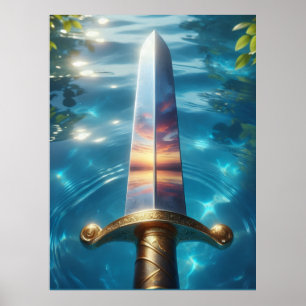 Mystic Reflection of the Fantasy Sword Art Print