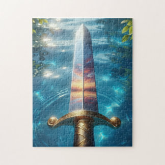 Mystic Reflection of the Fantasy Sword Art Print Jigsaw Puzzle