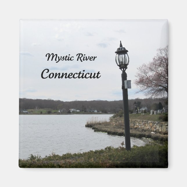 Mystic River, Connecticut Magnet (Front)