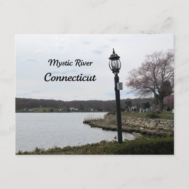 Mystic River, Connecticut Postcard (Front)