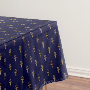 MYSTIC SEA OF ANKHS TABLECLOTH