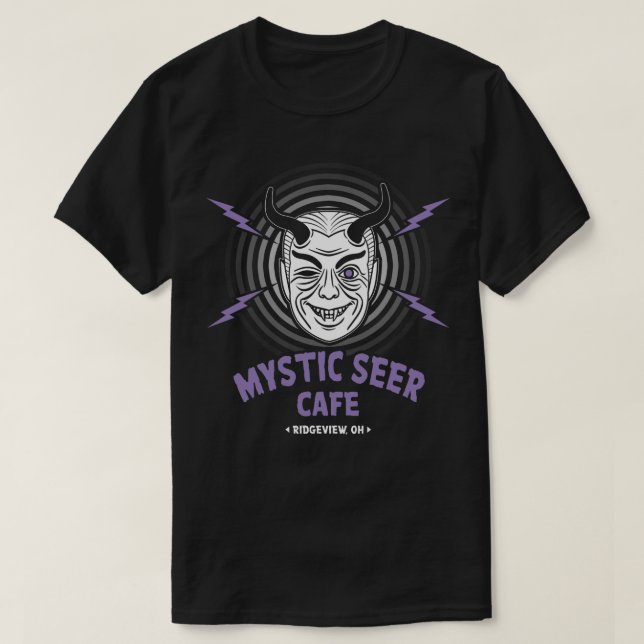 Mystic Seer Cafe T-Shirt (Design Front)
