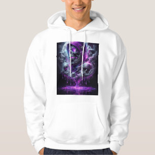 Mystic Skull & Smoke Dark Fantasy Art Hoodie