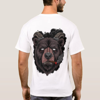 Mystic Smoky Ram Bear  T-Shirt