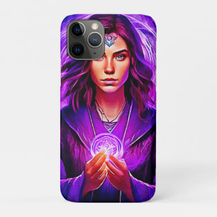 Mystic Sorceress with Glowing Aura iPhone 11 Pro Case