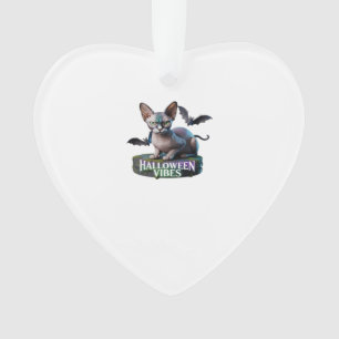 Mystic Sphynx Cat Halloween Aura Classic T-Shirt Ornament