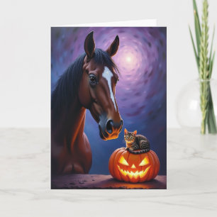Mystic Steed And Jack O Lantern Card