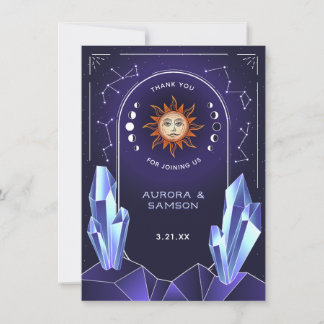 Mystic Sun Event Thank You Card