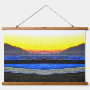 Mystic Sunset Double Vision Hanging Tapestry