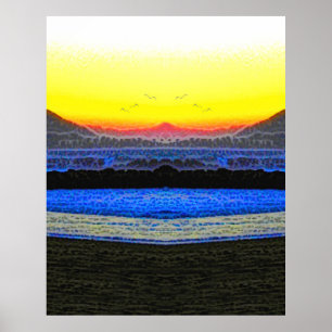 Mystic Sunset Double Vision Poster