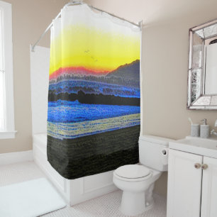 Mystic Sunset  Shower Curtain