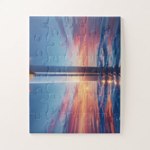 Mystic Sunset Sword Wall Art Jigsaw Puzzle