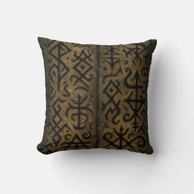 Mystic Symbols & Dark Occult Throw pillows (Front)