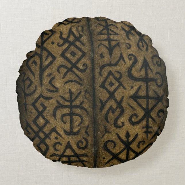 Mystic Symbols & Dark Occult Throw pillows (Front)